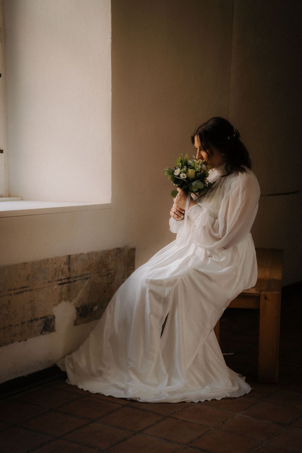 Brautpaarshooting Kloster Fenster NRW
